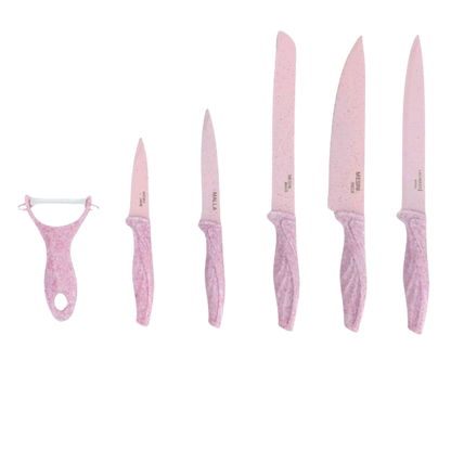Set de Cuchillos x6 piezas Rosados