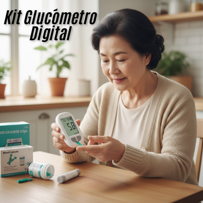 Kit Glucómetro Digital