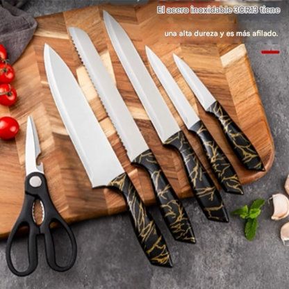 Set de Cuchillos x6 piezas con muestrario