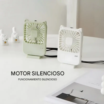Ventilador portátil Mini con soporte para celular