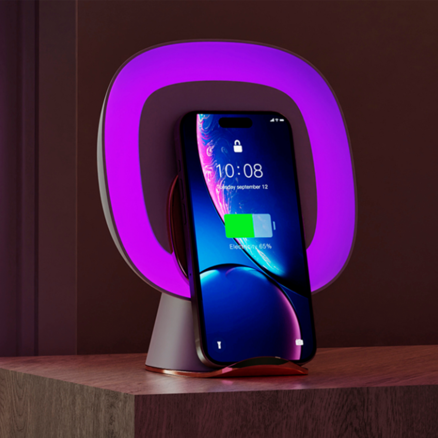 Atrapa mosquitos multifunción con carga inalámbrica para celular