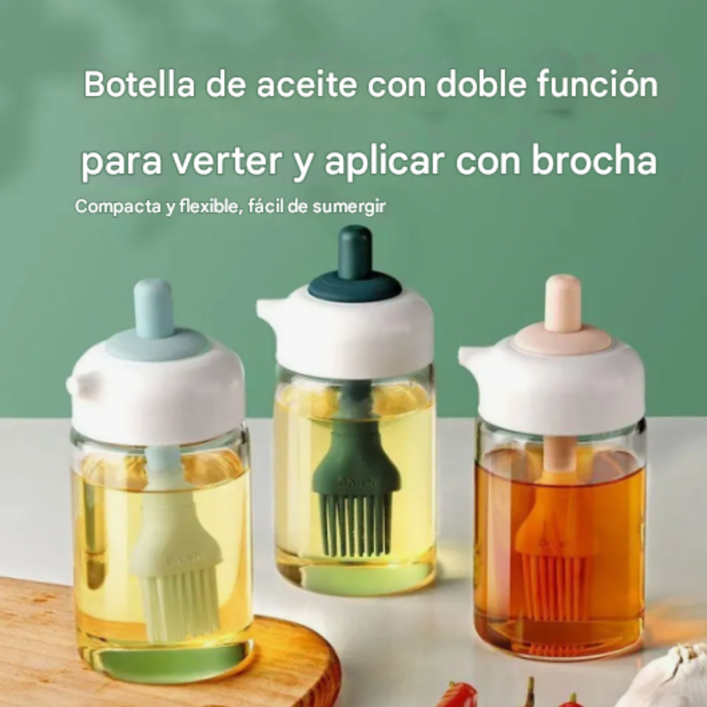 Dispensador de Aceite con Brocha