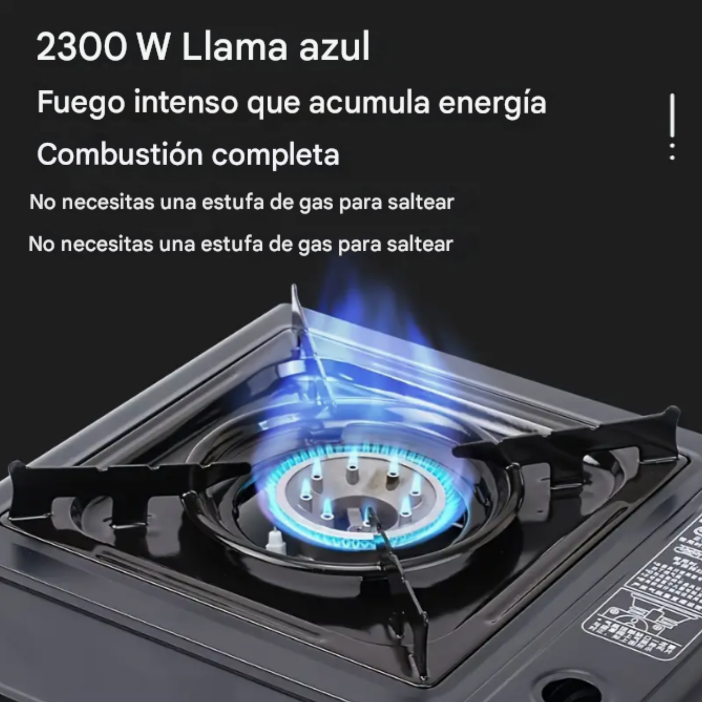 Estufa 1 Puesto de Gas Butano Portátil Para Camping