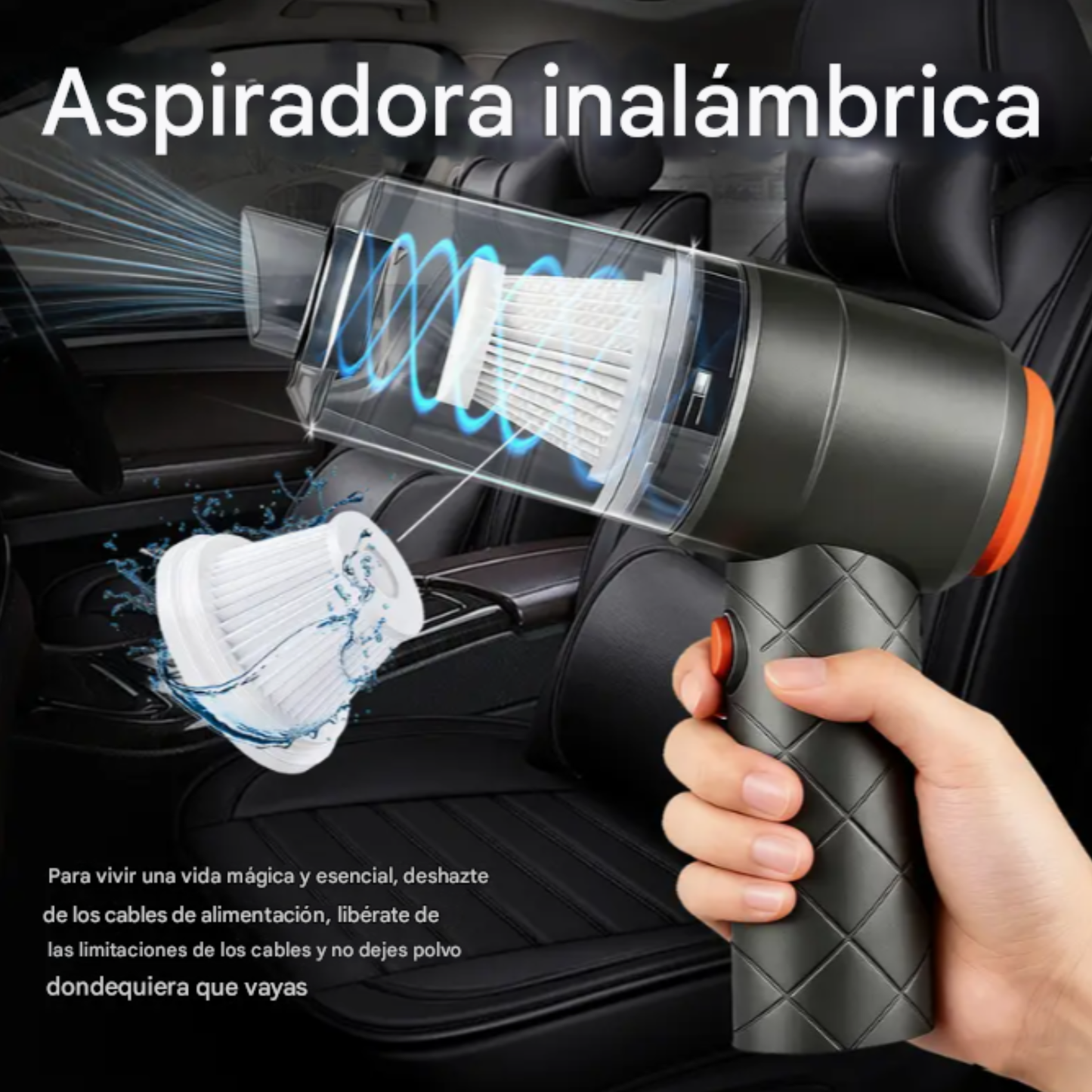 Mini Aspiradora y sopladora Inalámbrica