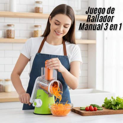 Juego de Rallador Manual 3 en 1