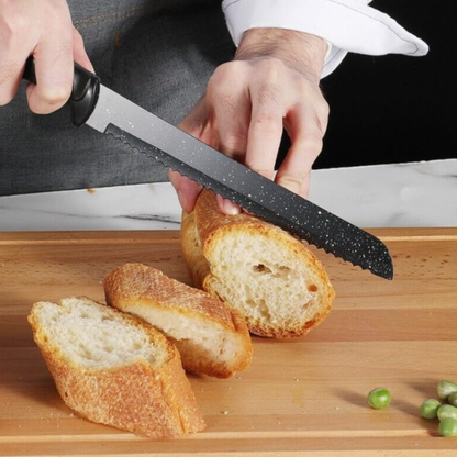 Set de cuchillos x6 piezas Negros