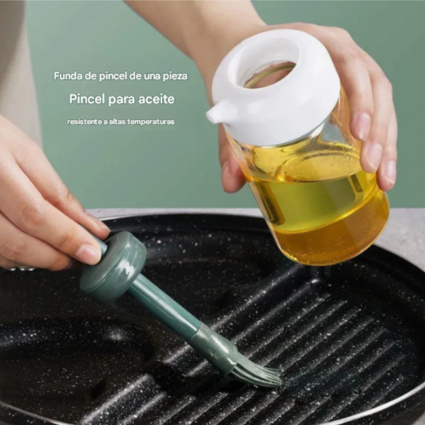 Dispensador de Aceite con Brocha
