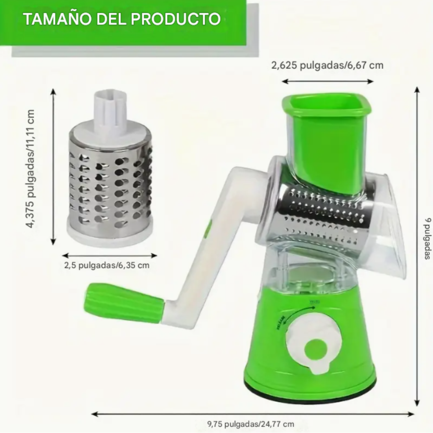 Juego de Rallador Manual 3 en 1