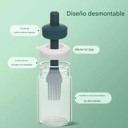 Dispensador de Aceite con Brocha