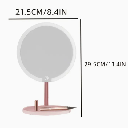 Espejo De Mano Led Con Soporte Para Celular