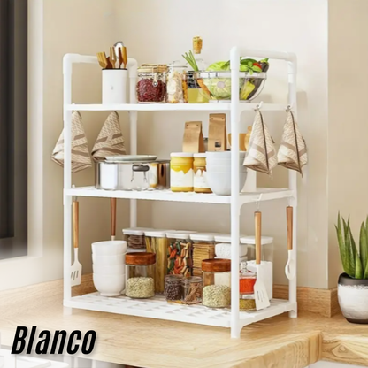 Estante para cocina de 3 niveles