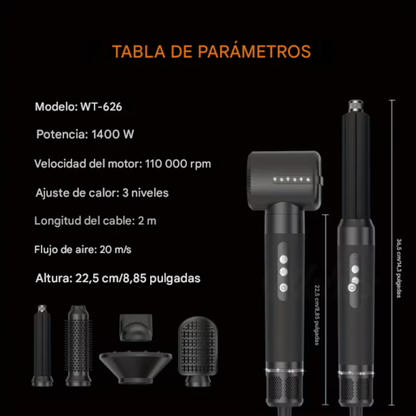Secador para cabello 7 en 1