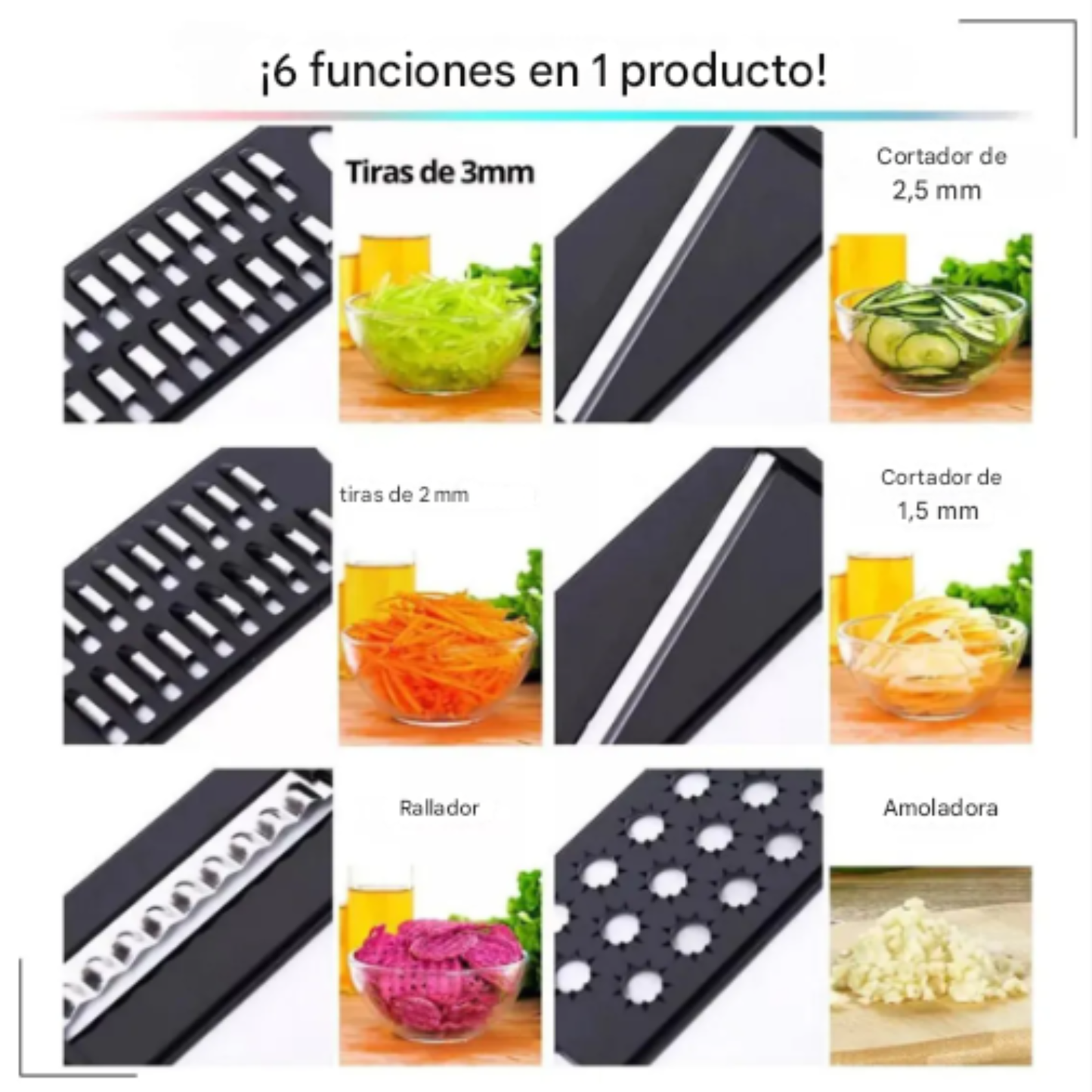 Rallador Multifuncional 10 Piezas
