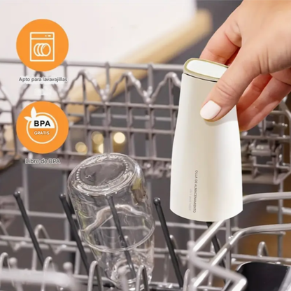 Botella Dispensadora de Aceite de Vidrio con Pico Vertedor