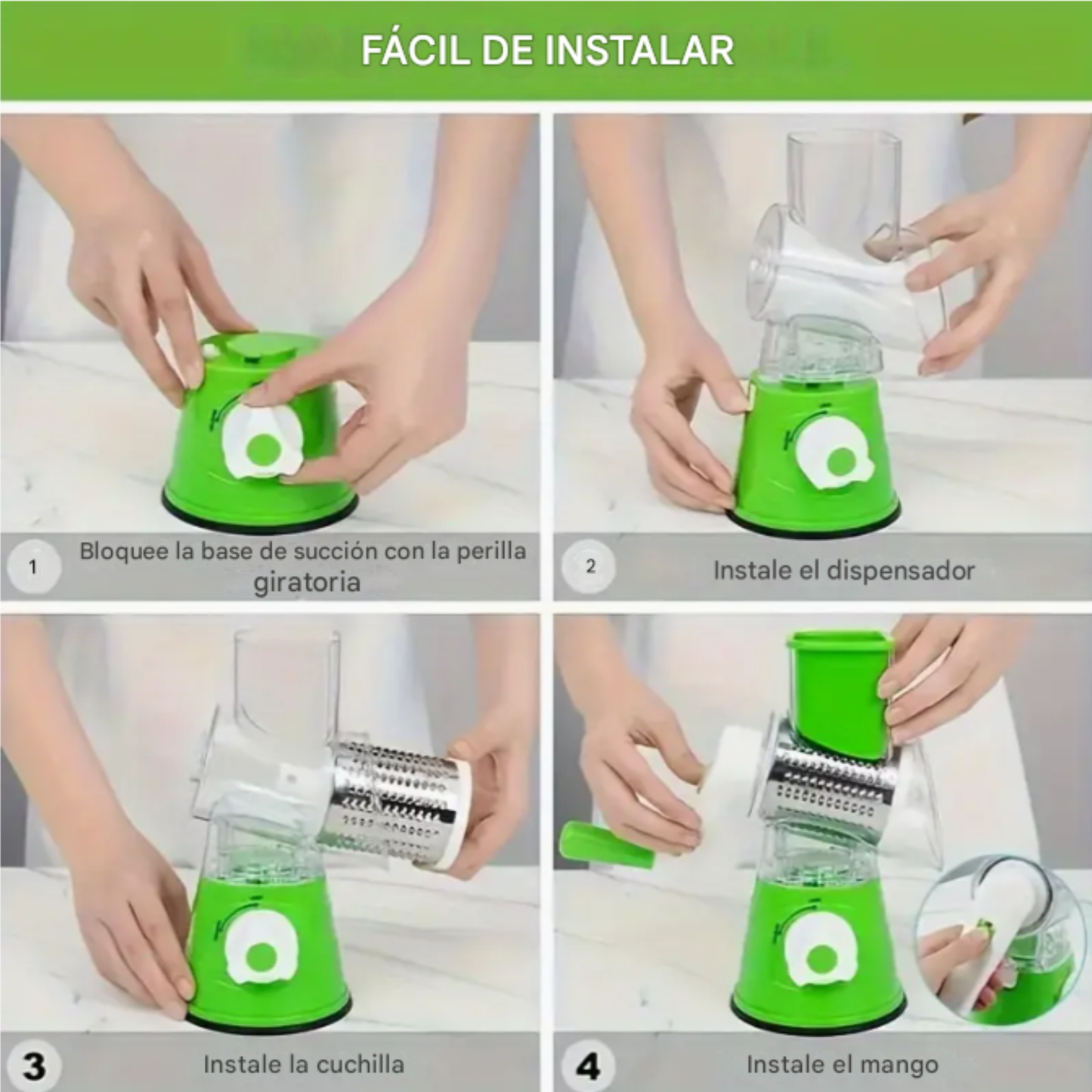 Juego de Rallador Manual 3 en 1