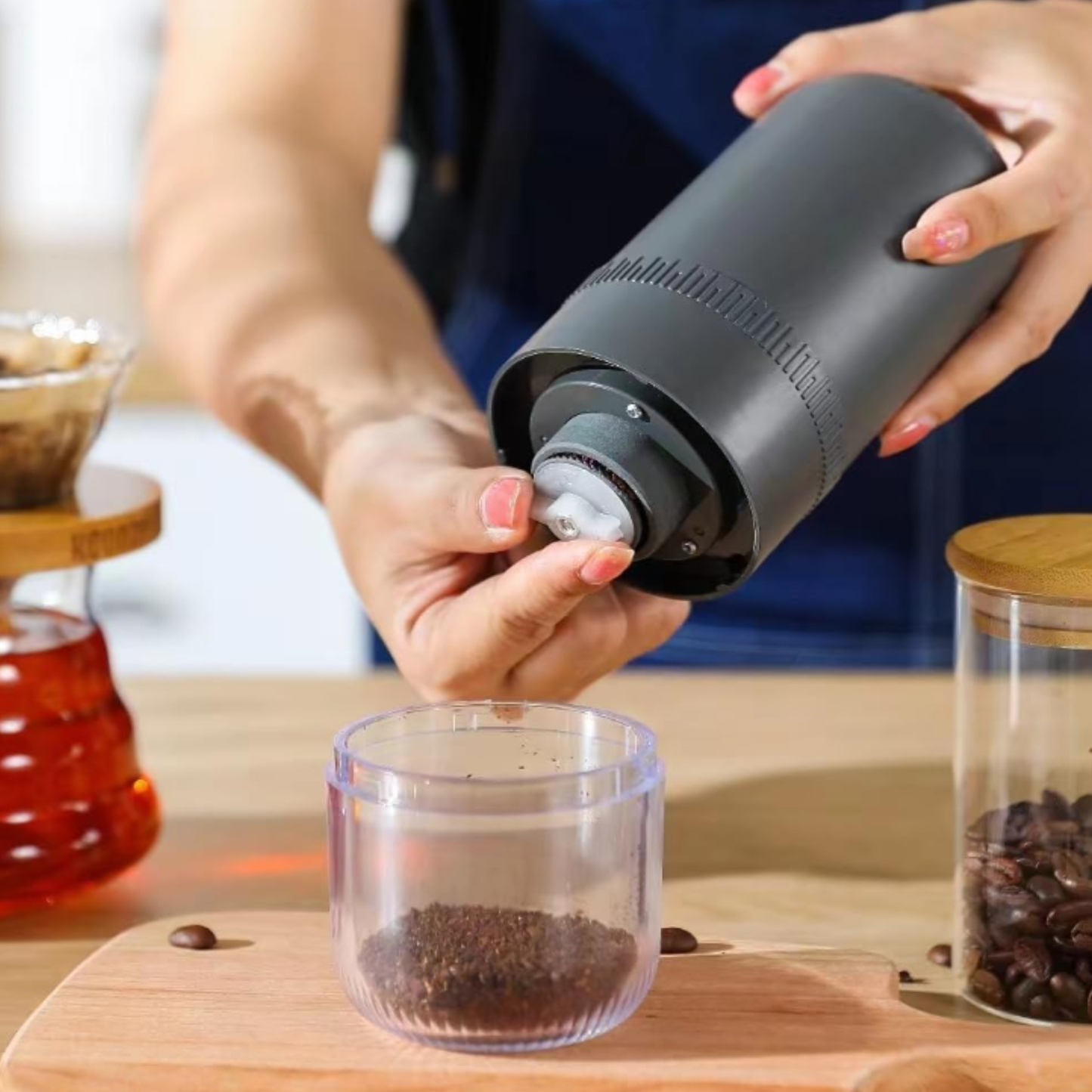 Molinillo de café portátil recargable