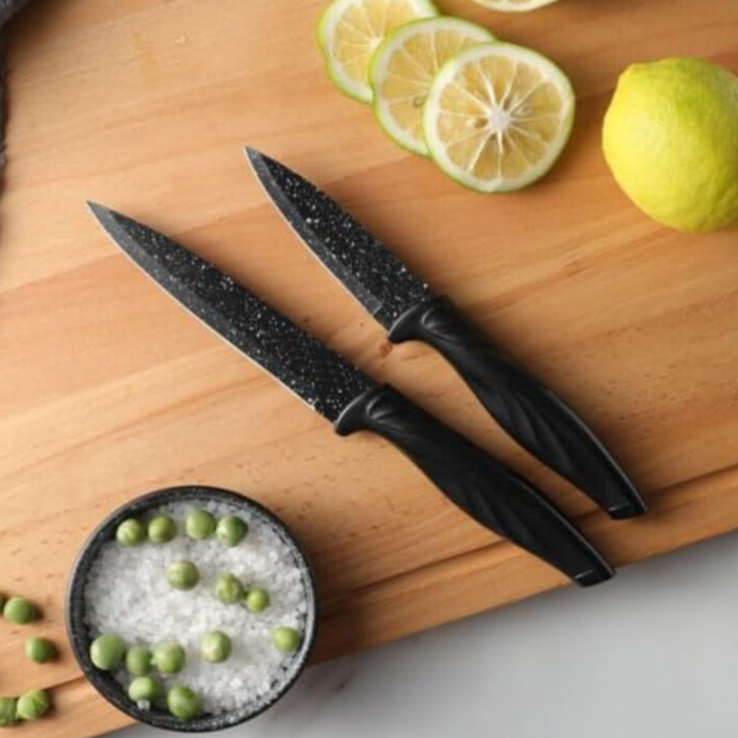 Set de cuchillos x6 piezas Negros