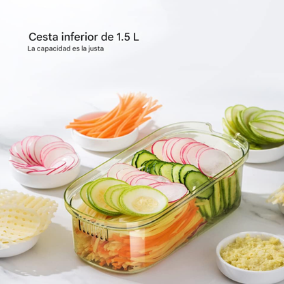 Rallador y Rebanador Multifuncional 4 en 1