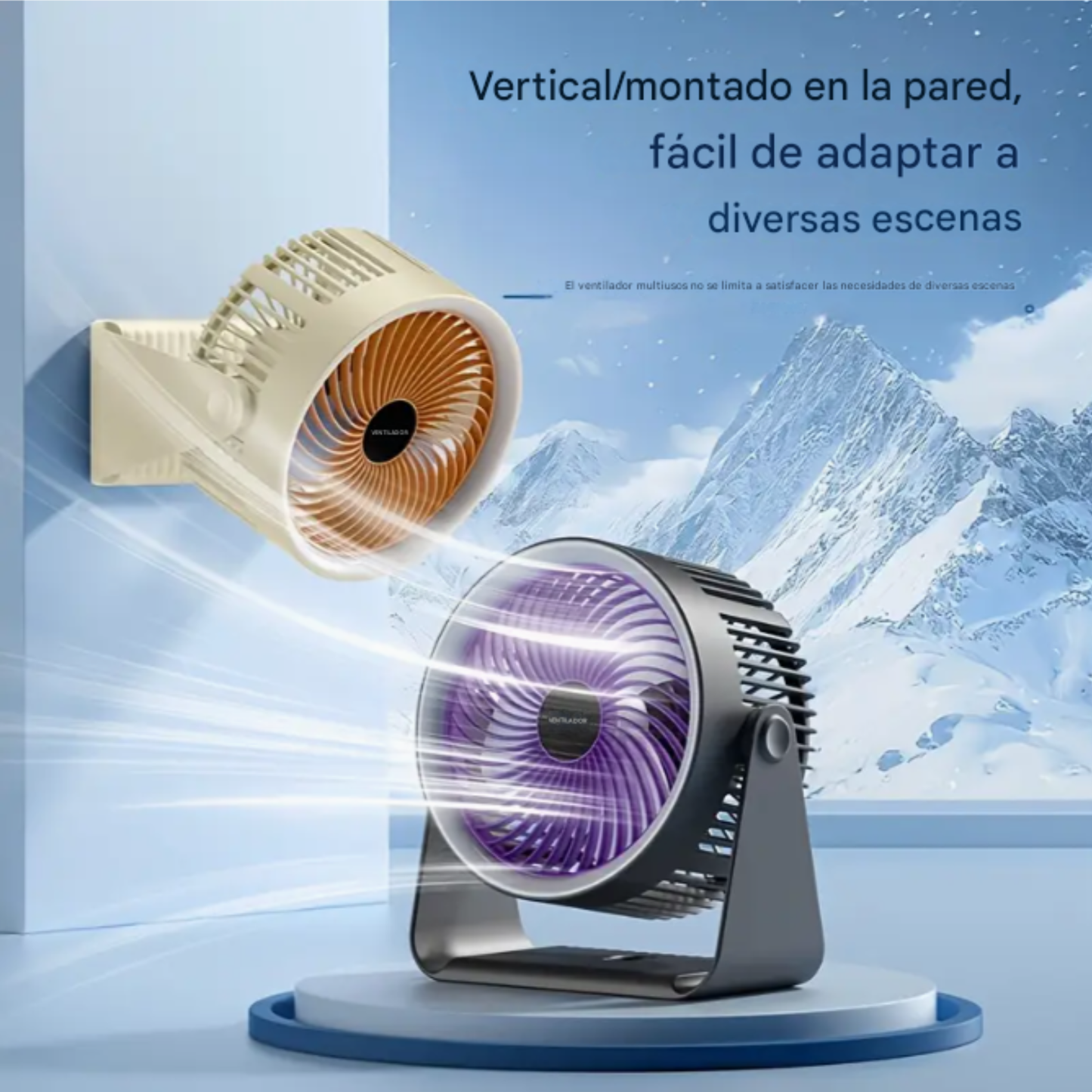 Ventilador de escritorio multifunción