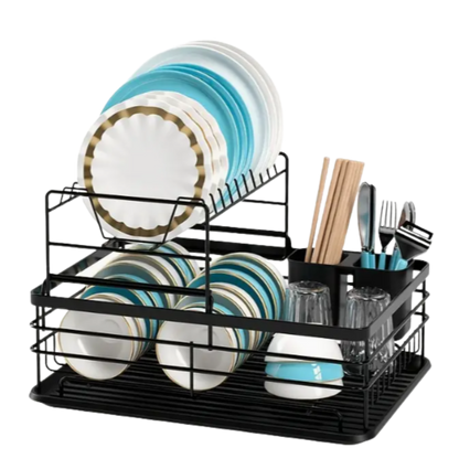 Escurridor de loza de 2 niveles