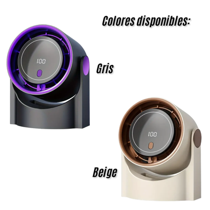 Ventilador de escritorio portátil con pantalla digital