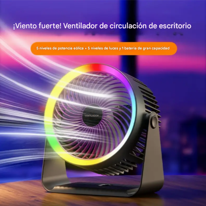 Ventilador de escritorio multifunción