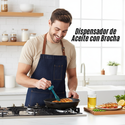 Dispensador de Aceite con Brocha