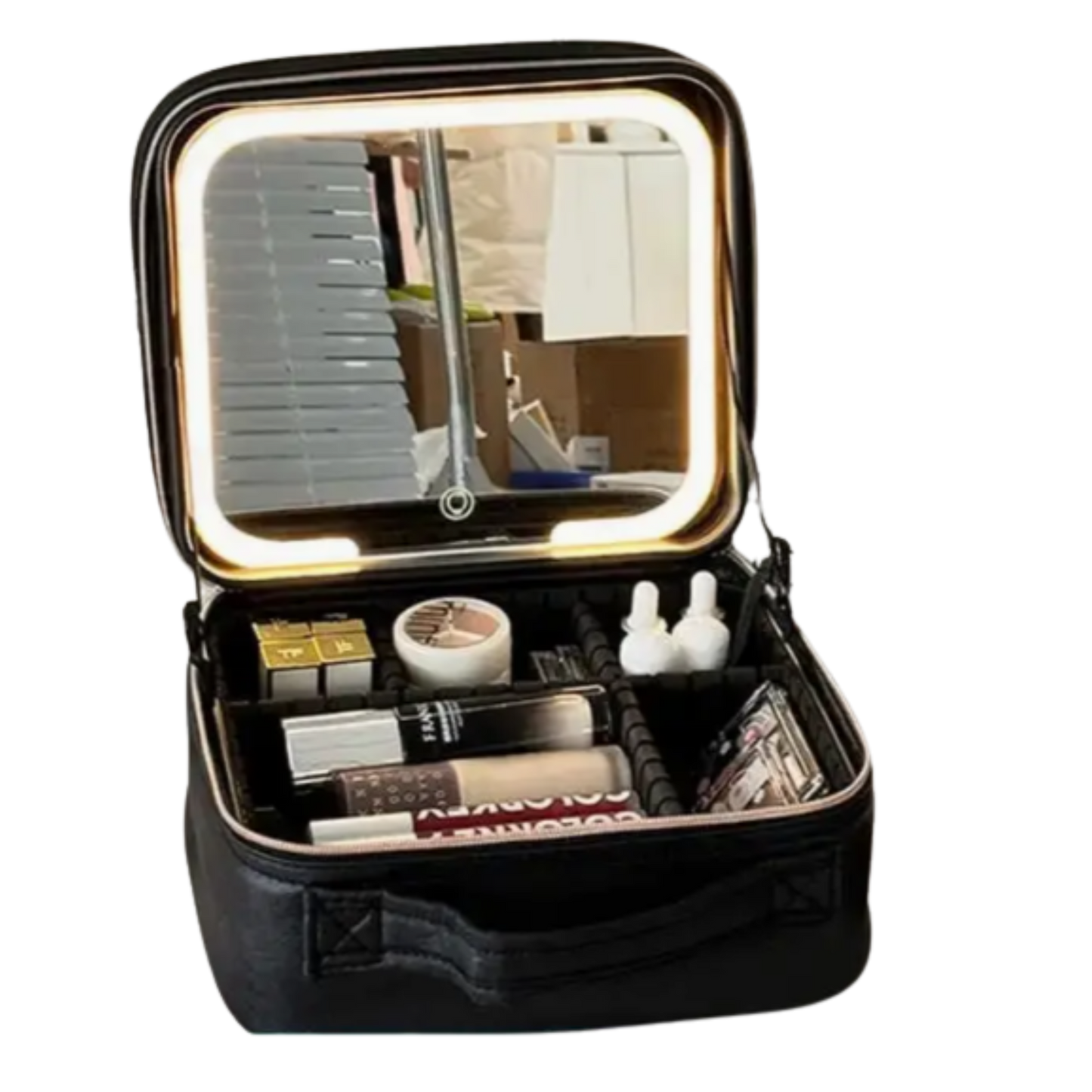 Maletín de Maquillaje con Espejo y luz led