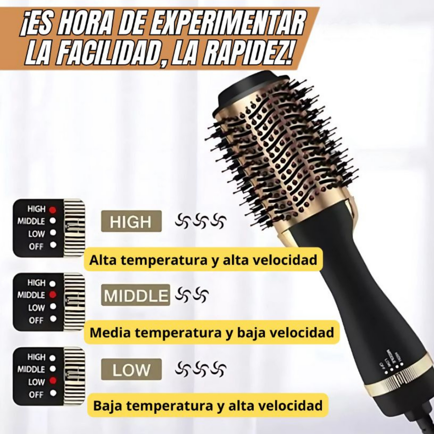 Cepillo Secador Keratina 2000W