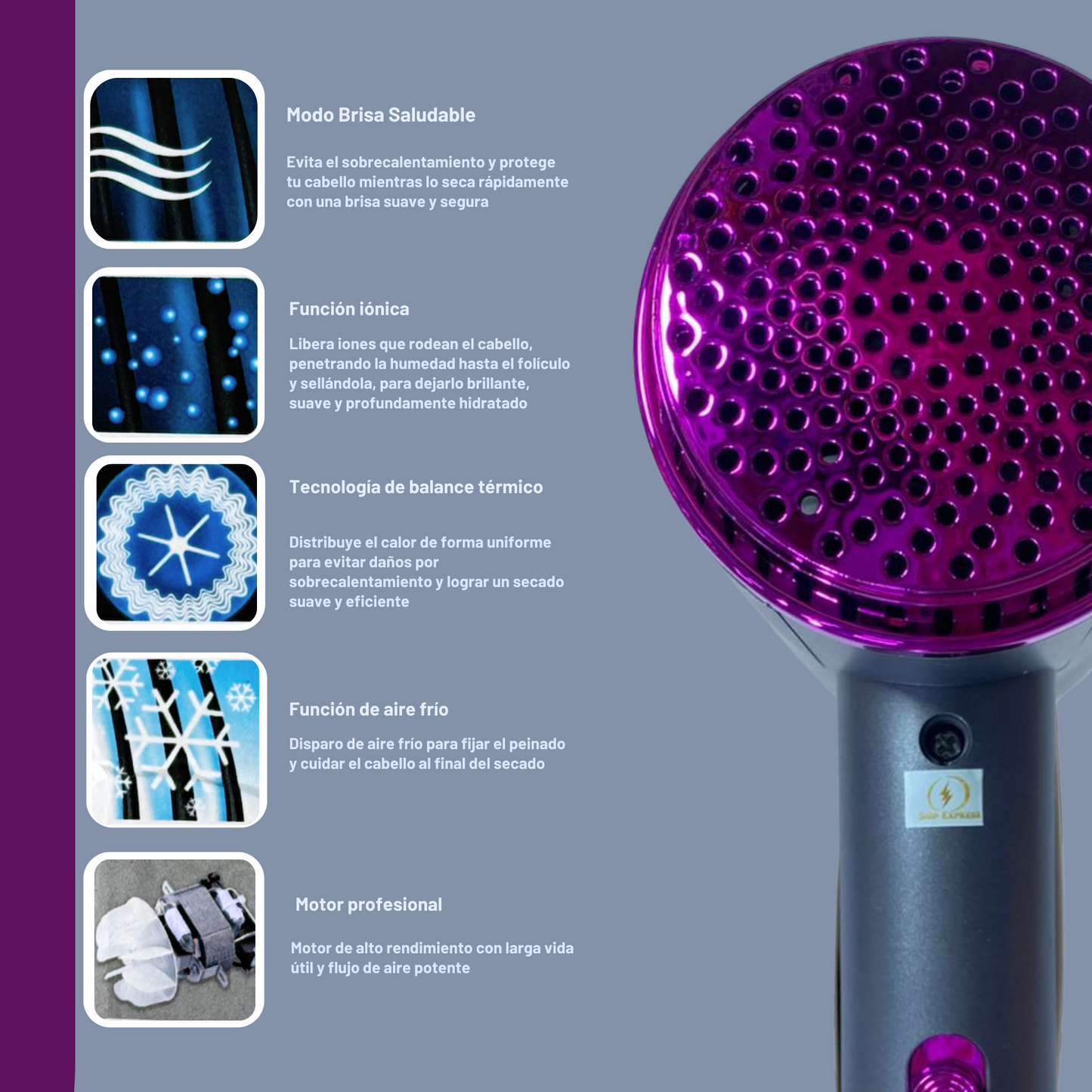 Secador para cabello - 2038