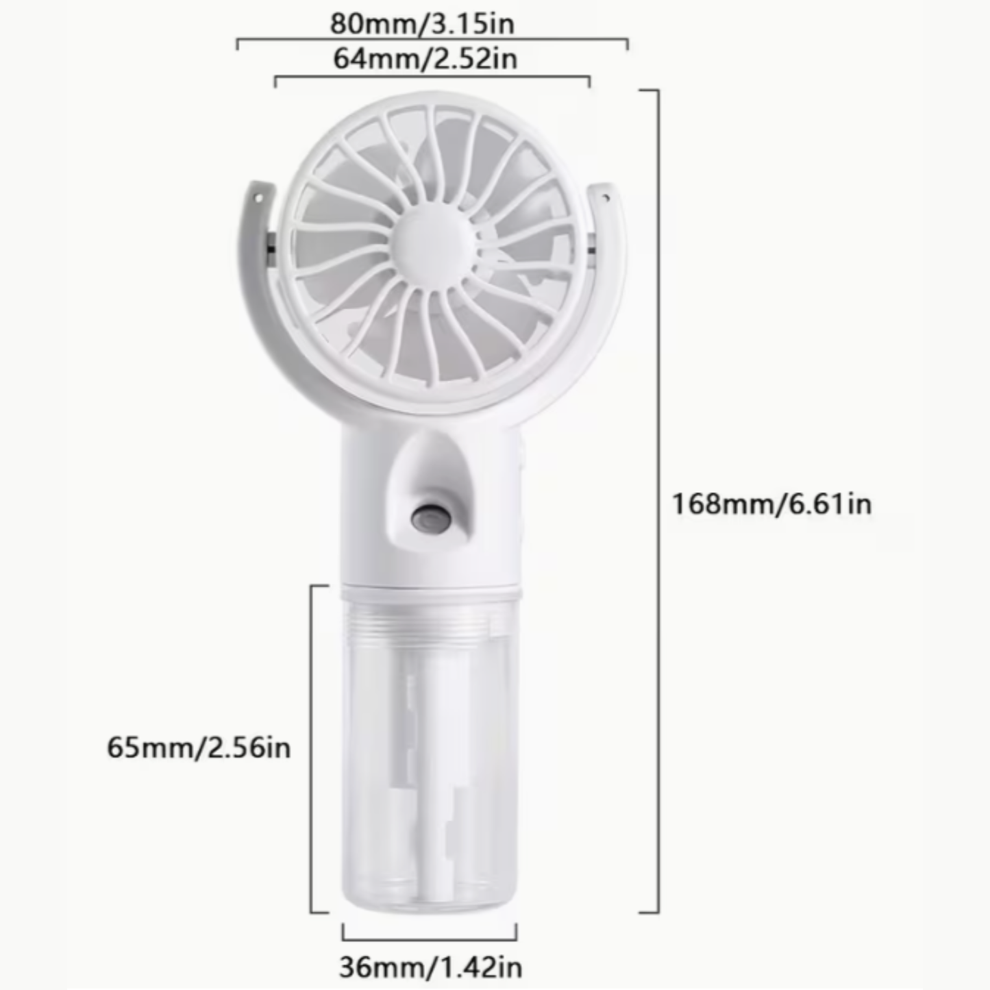 Mini ventilador de mano recargable