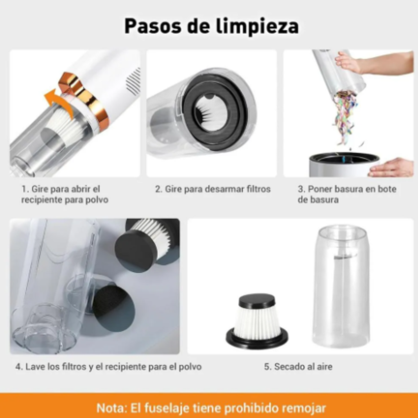 Aspiradora Inalámbrica Portátil 2 En 1
