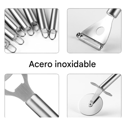 Juego De Cuchillos y Utensilios De Cocina De 20 Piezas
