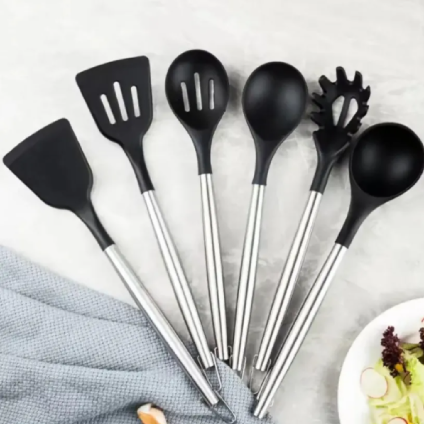 Juego De Cuchillos y Utensilios De Cocina De 20 Piezas