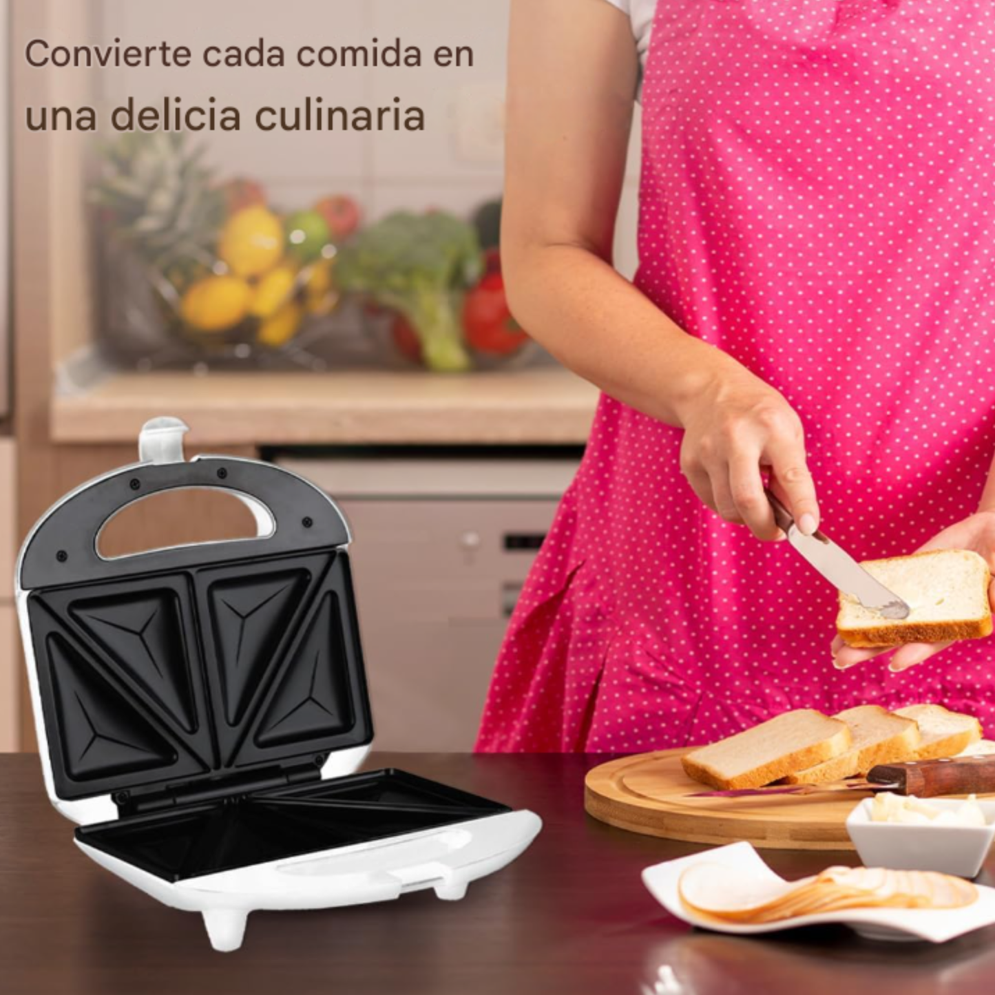 Sandwichera Antiadherente dos puestos