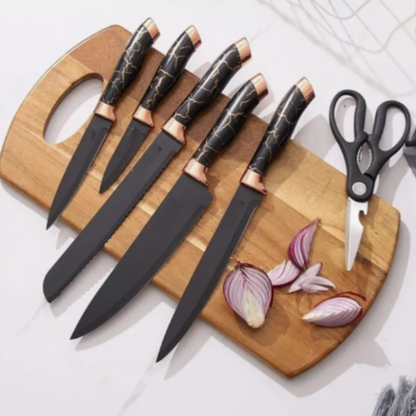 Set Cuchillos Cocina Cerámica Base Tijeras