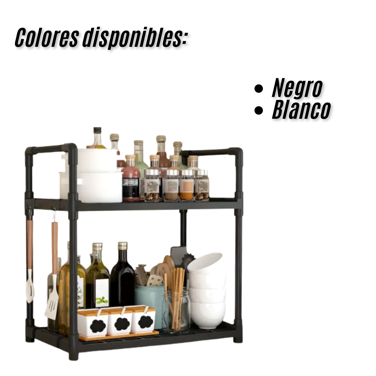 Estante De Cocina De Dos Niveles