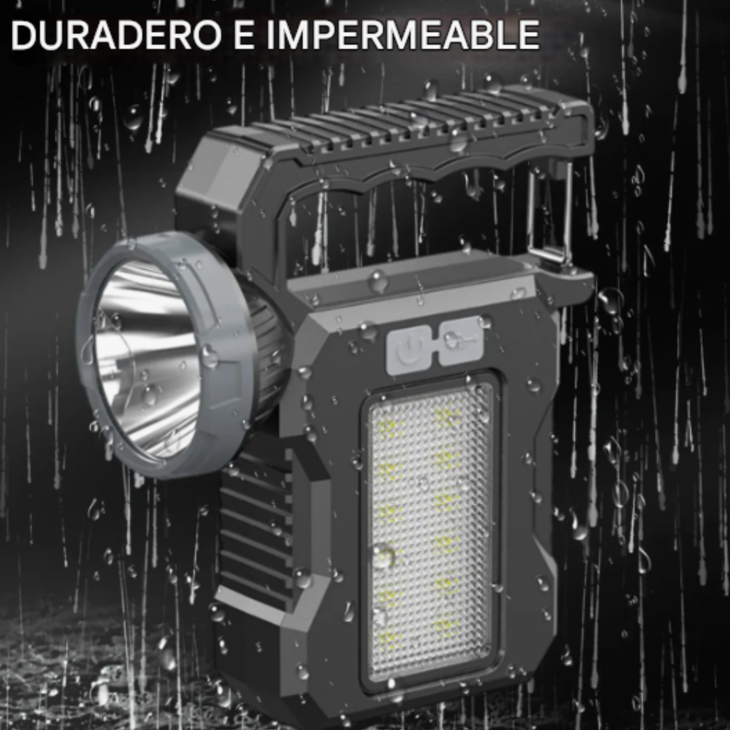 Lámpara de mano LED de emergencia multifunción