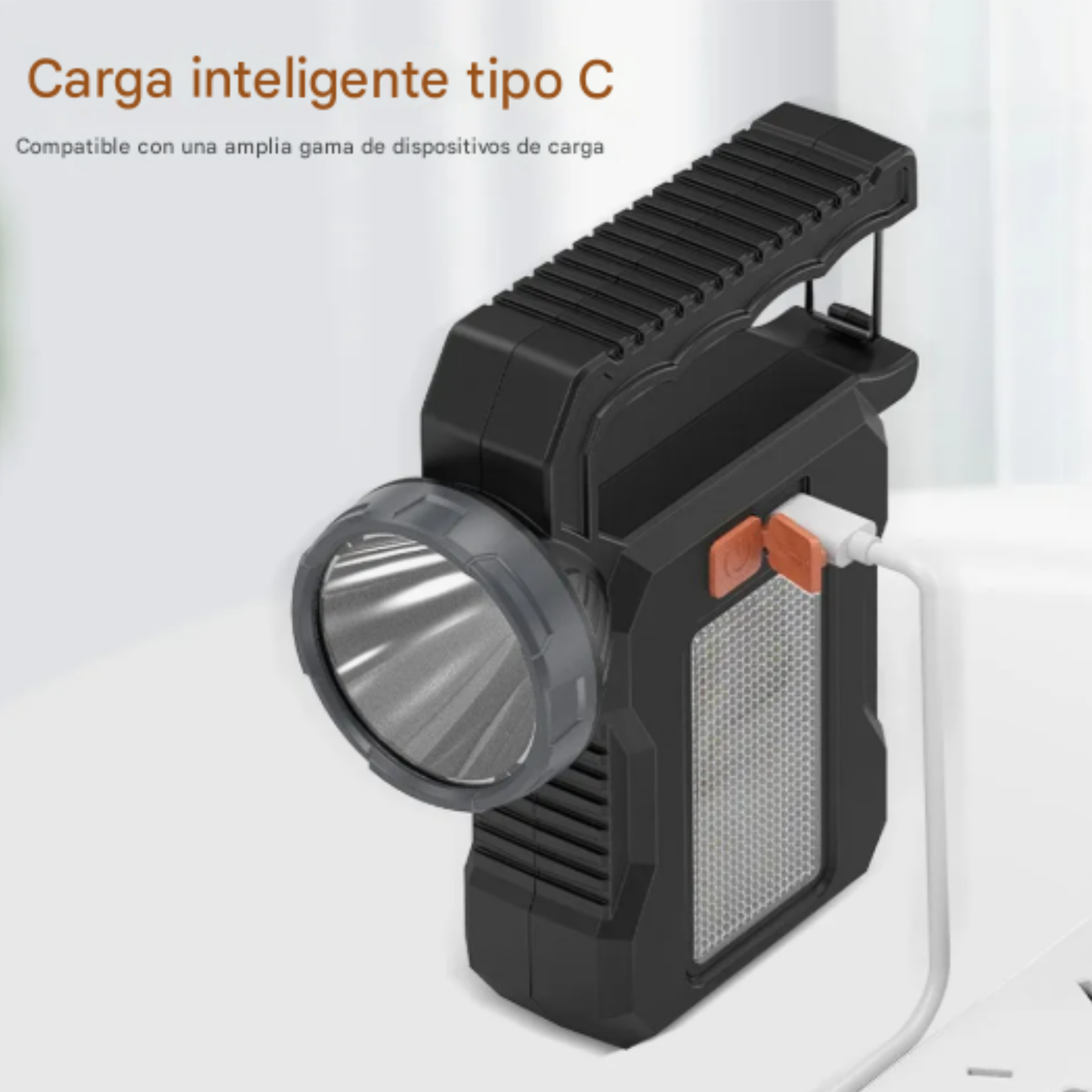 Lámpara de mano LED de emergencia multifunción