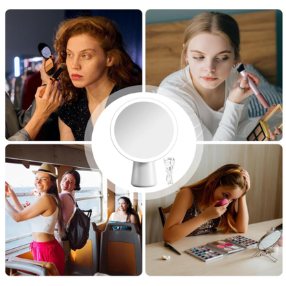Espejo de maquillaje con Luz Led