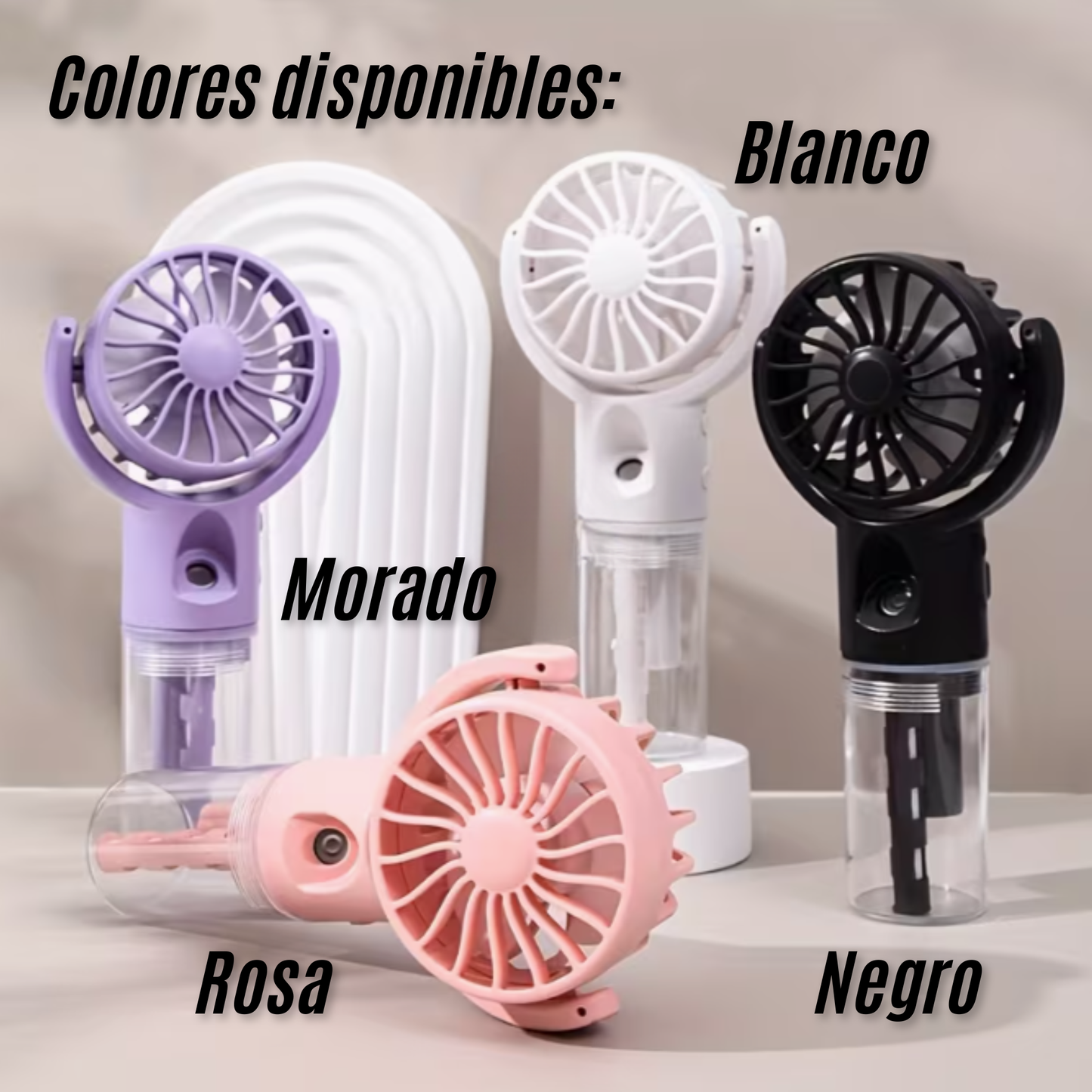 Mini ventilador de mano recargable