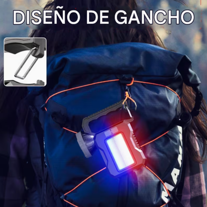 Lámpara de mano LED de emergencia multifunción