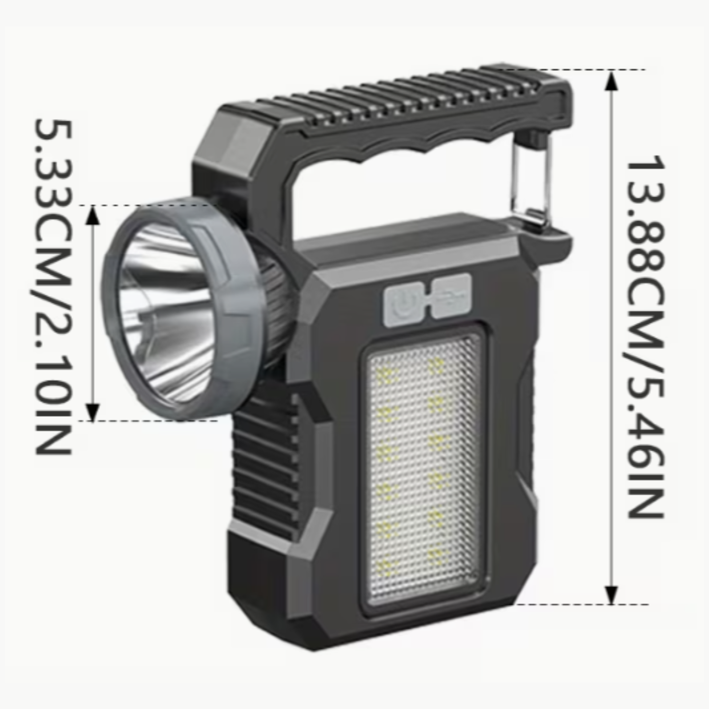 Lámpara de mano LED de emergencia multifunción