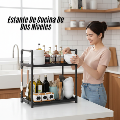 Estante De Cocina De Dos Niveles