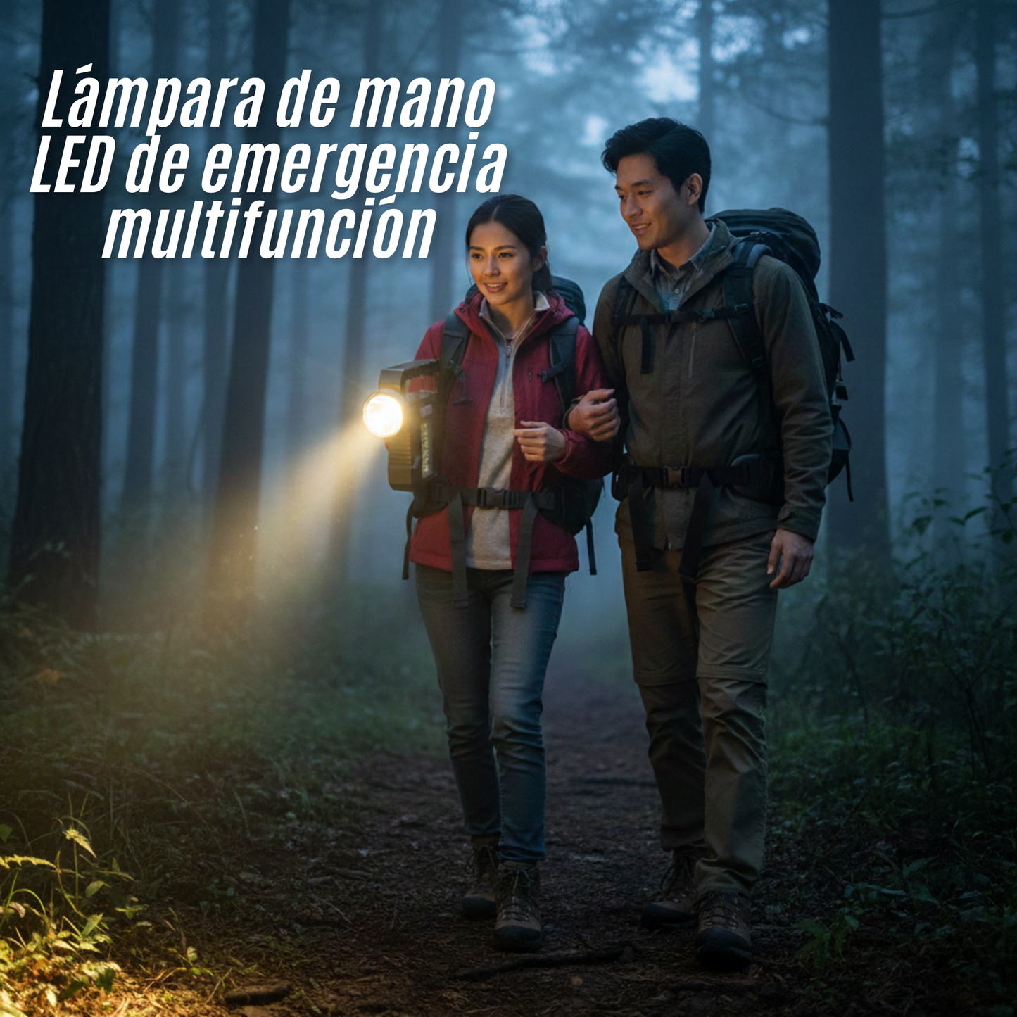 Lámpara de mano LED de emergencia multifunción