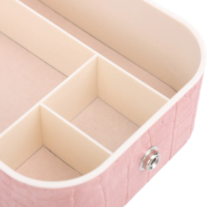 Mini Organizador De Maquillaje Con Espejo Y Luz Led