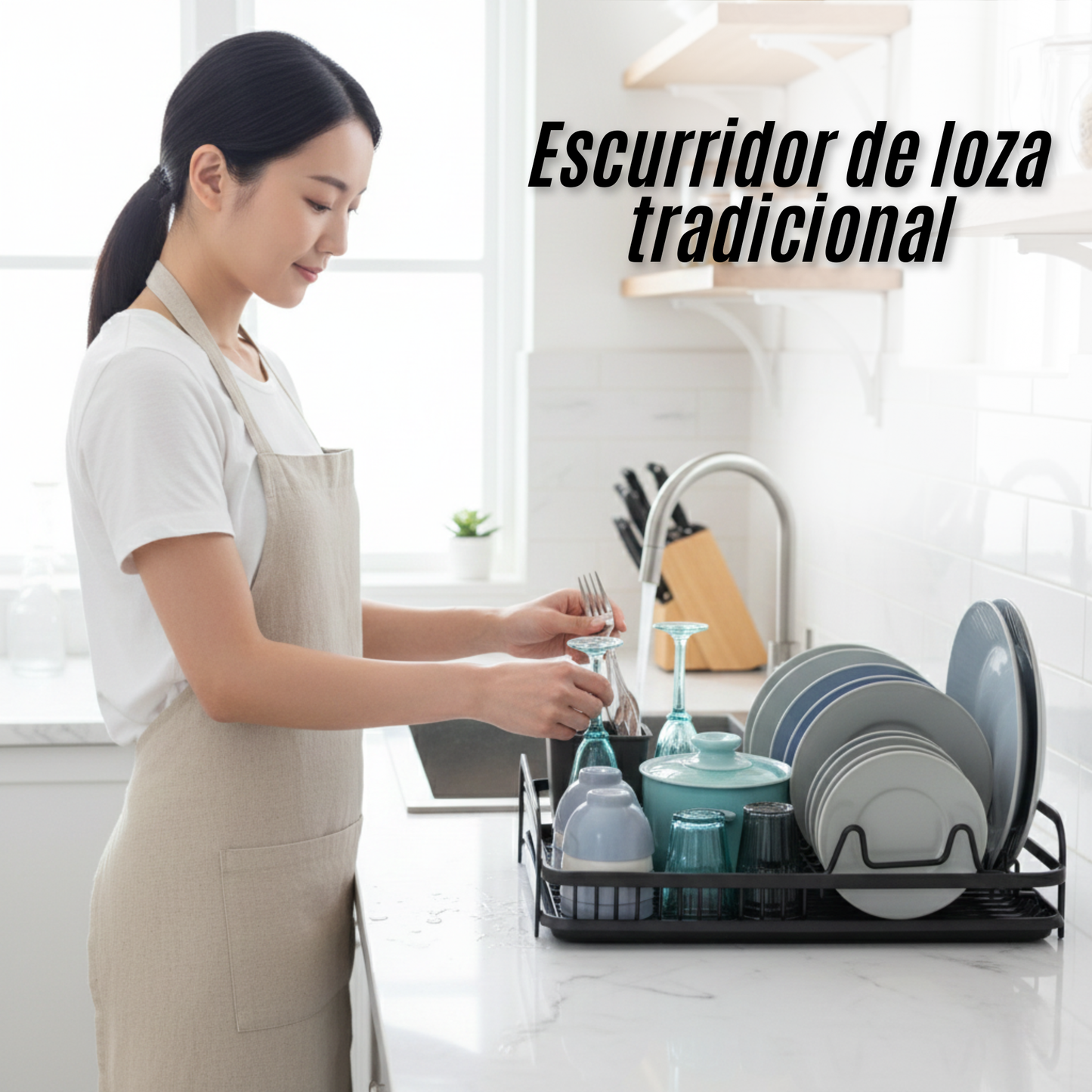 Escurridor de loza tradicional