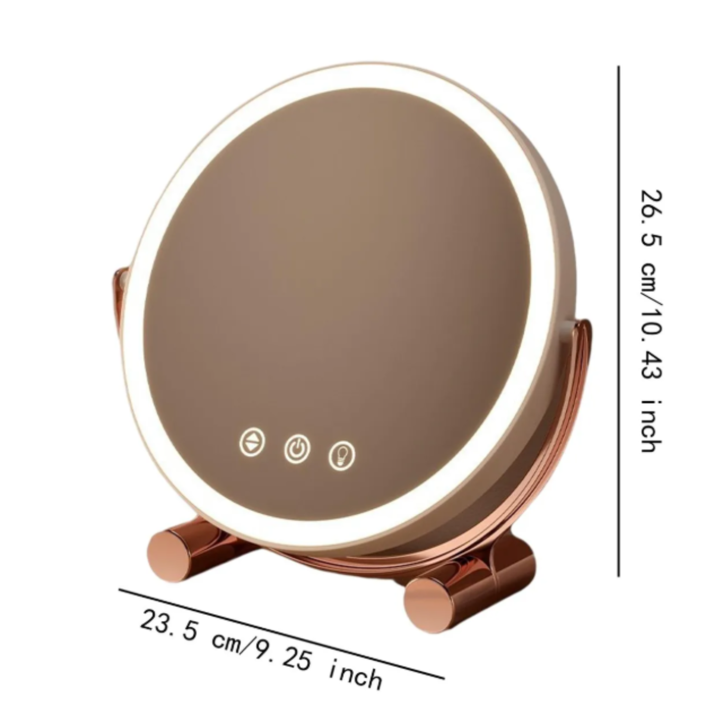 Espejo De Maquillaje Redondo con luz led