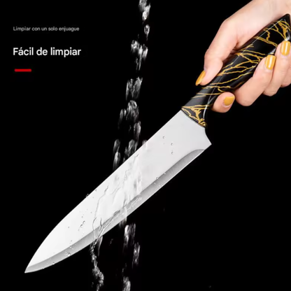 Set de Cuchillos x8 piezas con diseño