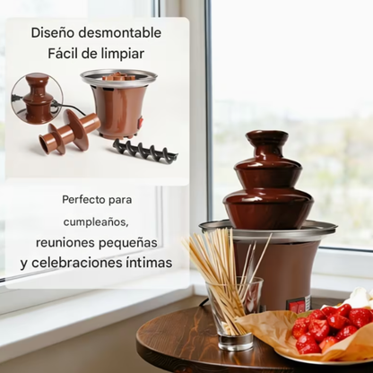 Mini Fuente de Chocolate de Tres Capas